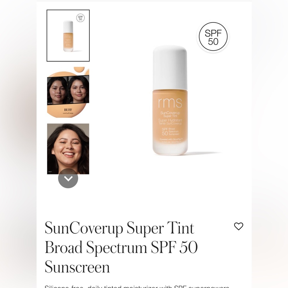 SunCoverup Super Tint Broad Spectrum SPF 50 Sunscreen in Buff